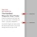 MagnetPAL Heavy-Duty Neodymium Anti-Rust Magnet, Magnetic Stud Finder, Hide-A-Key, Tool Holder & Retrieval, Most Powerful Magnet 12lb Pull, Indoor or Outdoor Multi Use Tools, Quick Release Keys Black