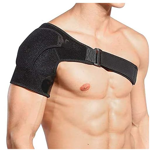 Relax Melodies Shoulder Brace Support Compression Sleeve for Rotator Cuff Support, Breathable Shoulder Wrap Arm Immobilizer for Preventing Strains and Dislocation, Fits Left and Right Arm