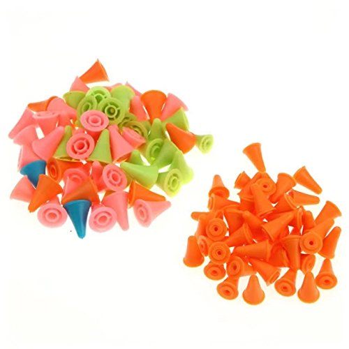 Celine Lin 40pcs (20pcs pequeño + 20pcs grande) duradera agujas de tejer punto protectores para agujas size1.0u00a0mm-12u00a0mm