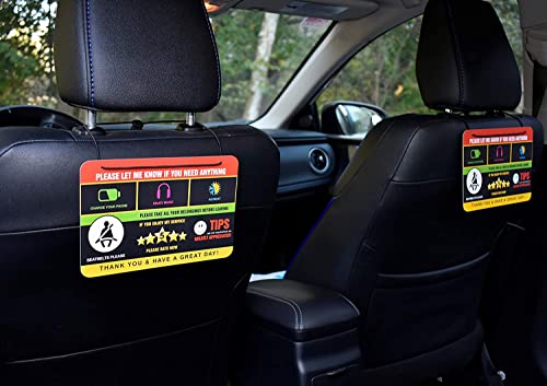 Rideshare Rating Tips Accessories Driver Signs Display Card (Pack of 2) – All You Need for Your Business - Thumbnail 3