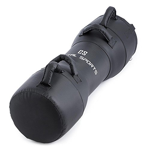 Capital Sports Agoniz Power Bag - Sac de Boxe Sac de Frappe lesté avec poignées et Harnais pour Suspension pour Entrainement intensif (28kg Sable et filoselle, revêtement Fibre synthétique)