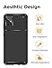 Besike Case for Samsung Galaxy A51, [Carbon Fiber Texture] Anti-Fingerprint, Anti-Scratch & Non-Slip Cover, Slim Soft Silicone Protective Bumper Case for Galaxy A51, Black
