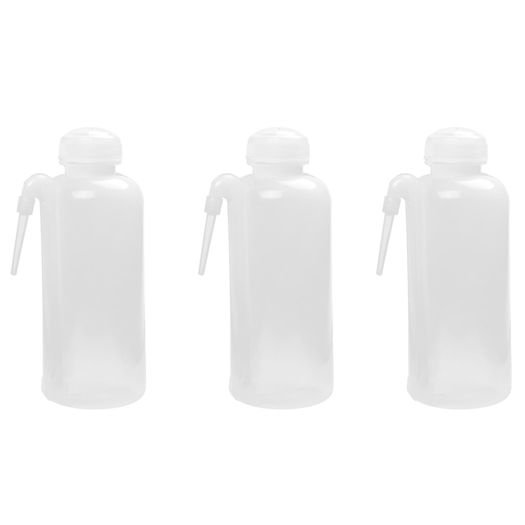 Hndhbfgrt 3X 500ml Plastic Wash Bottle Squeeze Dispensing Bottle