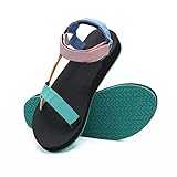 WateLves Womens-Sport-Sandals Outdoor Hiking Shoes with-Arch-Support Comfortable Webbing-Water-Athletic Beach-Shoes for Travel-Walking-Trekking-Camping(HD-Colorful,38)