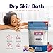 Dry Skin Bath Salt 128 Ounces Epsom Salt with Natural Geranium, Lavender, Ylang Ylang, and Lemon Essential Oils Plus Vitamin C in BPA Free Pouch with Easy Press-Lock Seal