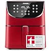 COSORI Heißluftfritteuse CP158-AF, Testsieger 2024 Stiftung Warentest, 11-in-1 Airfryer mit Shake-Reminder, 100 Rezepte, 55 Prozent energiesparend, spülmaschinenfeste Körbe, Rot