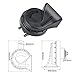 SEINECA Car Single Horn Loud Waterproof 12V High Tone Snail Electric Horn for Motorcycle Pickup RV SUV MPV Van Electric scooter. (High Tone)