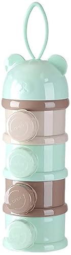 粉ミルク ディスペンサー 赤ちゃん ベビー 4層 粉ミルク おでかけ 持ち歩き パウダーディスペンサー 携帯ケース 外出 保存容器 ミルクコンテナ 小分け スナック 離乳食 ベビーフードボトル 携帯 お出かけ用 ベビー用品 フードボックス 収納ボックス 持