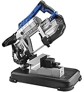 Seeutek 2 in 1 Band Saw,Portable Bandsaw with Removable Base,10Amp Motor,5 inch Deep Cut,Handheld...
