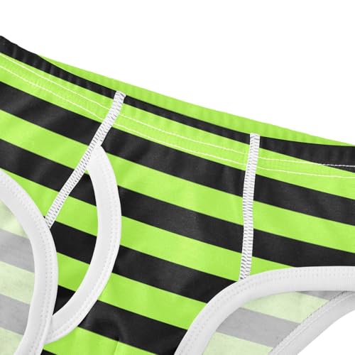 Black Grass Green Stripe Toddler Boy's Underwear 2T4