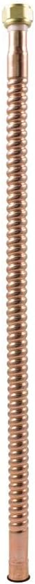HFWCC-07S-18 3/4 in. Sweat x 3/4 in. FIP x 18 in. Copper Water Heater Connector Bronze/Copper Metallic