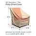 Budge P1W01SF1 All Seasons Patio Cover Lightweight, UV-Resistant, Medium Chair, Tan