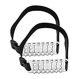 Picos de hielo para zapatos | 26 picos de tracción para zapatos de senderismo, tacos para botas | para caminar por la mañana, pesca, senderismo, escalada, montañismo, desplazamientos, trabajo al aire