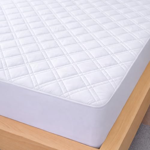 Sheet Story Quilted Mattress Protector Single Bed - 40cm Deep Pocket - Hypoallergenic Single Mattress Protector Fitted - Not Waterproof