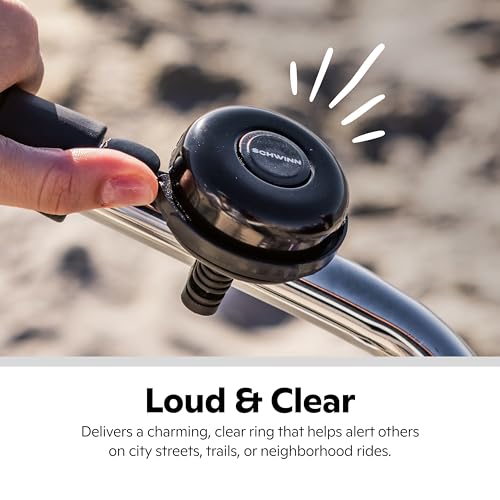 Schwinn Classic Black Bike Bell, Bicycle Accessories, Kids