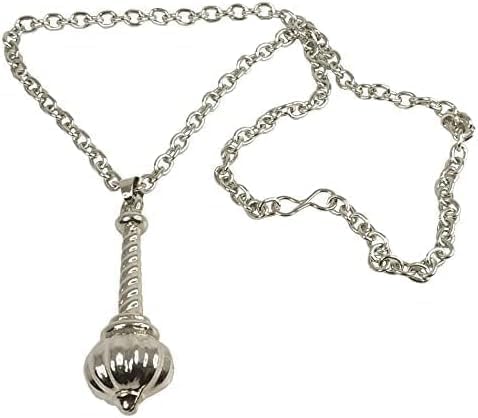 S,S Store Stainless Steel Hanuman Gada Pendant Locket With Silver Colour Chain For Men And Women - Image 3