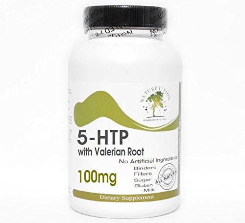 5-HTP 100mg with Valerian Root ~ 180 Capsules - No Additives ~ Naturetition Supplements