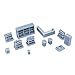 Outland Models Railway Scenery Market/Store Interior Accessories Set 1:160 N Scale