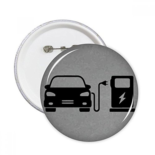 Badge rond Véhicules et protection de l'environnement XXL DIYthinker noir x5