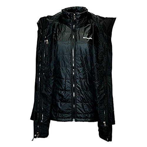 Columbia Women's Frigid Flight Long Interchange 3 in 1 Jacket OMNI HEAT, Black, X-Large