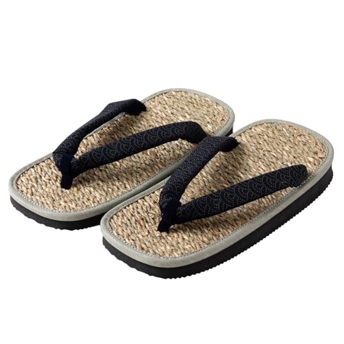 Asayu Japanese Traditional Rice Straw Setta Sandals, Made in Japan Tatami Zori, Moisture Absorbent, Odour Resistant 