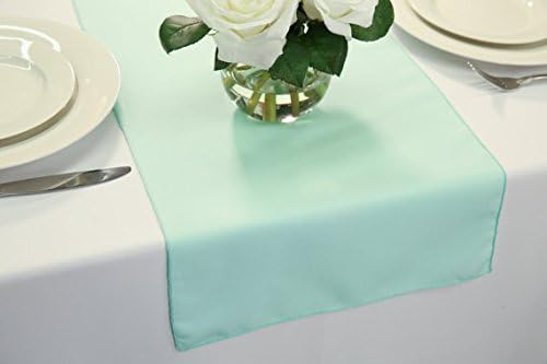 Zhen Linen Wedding Table Runners 14" x 108" (Mint)