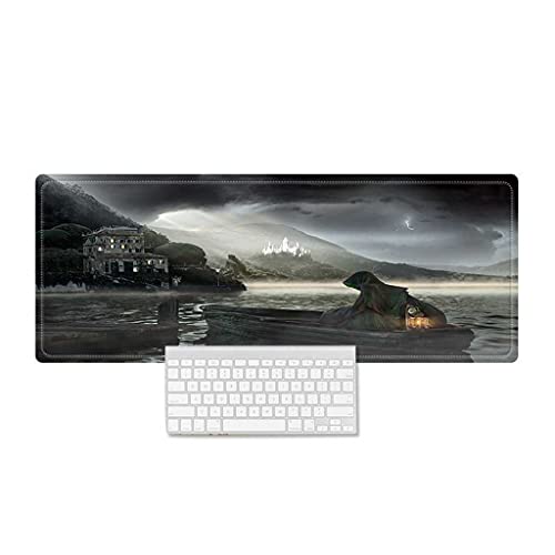 Tapis de souris gamer XXL Halloween Mort 900x400mm pour optimiser l'espace de votre bureau