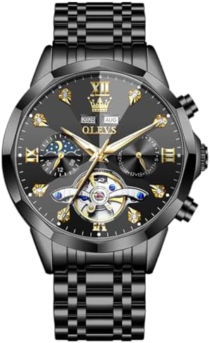 OLEVS Automatic Watches for Men Black