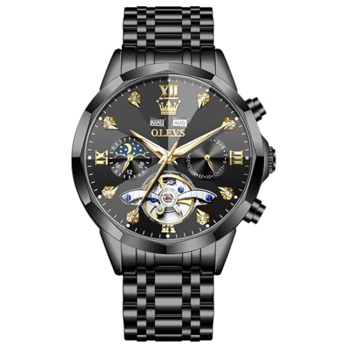 OLEVS Automatic Watches for Men Black