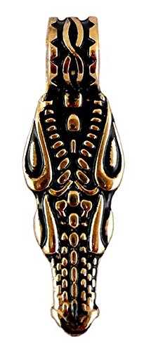 Pendentif nídhögg en or jaune pour homme et femme collier mythologie scandinave