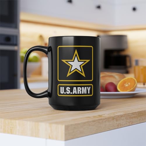 Taza de café U.S. Army negra 15 oz miniatura 5