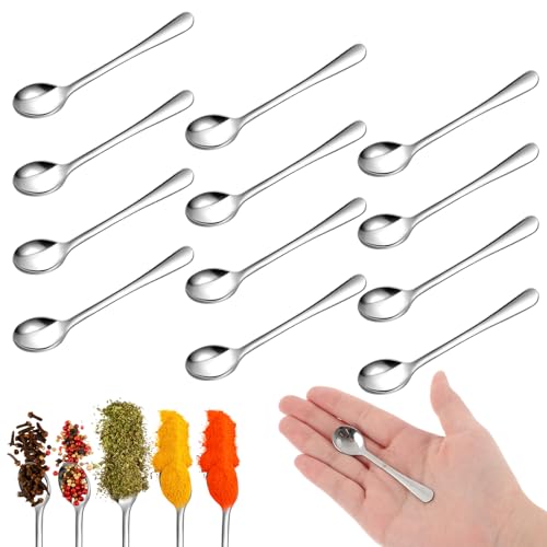 Catálogo de Cucharillas para azúcar disponible en línea para comprar. 43 Teenyyou - 12 cucharas pequeñas de acero inoxidable de 2.87 pulgadas para tarros de sal, tarros de especias, cuchara de condimento de grado alimenticio para polvo, especias,...