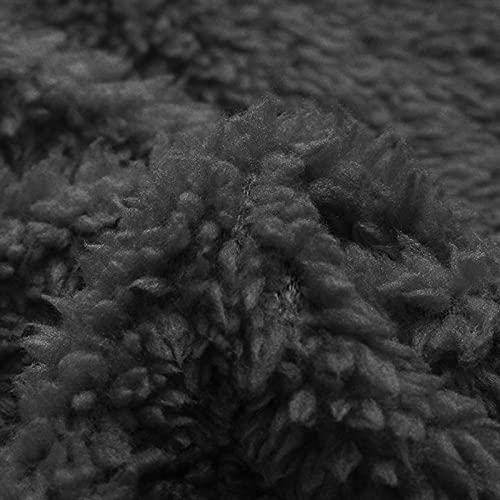 Womens Sherpa Jacket 2022 Casual Long Sleeve Fleece Coats Lightweight Fuzzy Cardigan Outerwear Plush Tops Plus Size Relaxed Fit Fluffy Overcoat With Pockets(J Black,X-Large) #TOP3