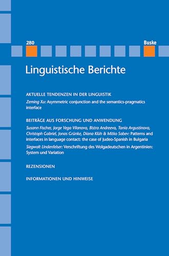 Linguistische Berichte Heft 280 (German Edition)