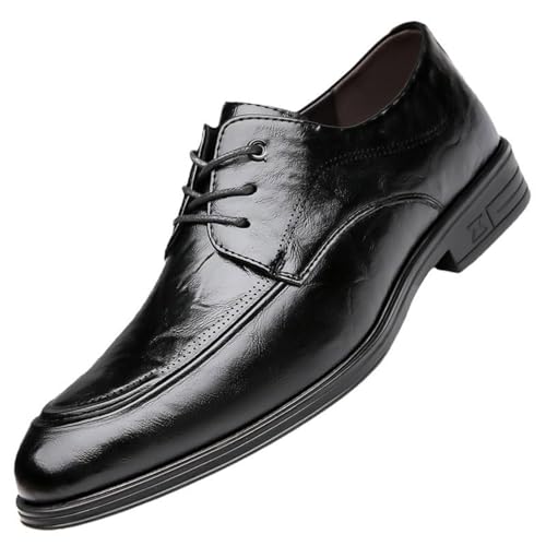 Mens Modern Fashion Dress Oxford Shoes, Pointed Toe Lace-up Fashion Classic Pointed Toe Comfortable Loafers Wedding Prom Formal Dress Casual Shoes for Men
