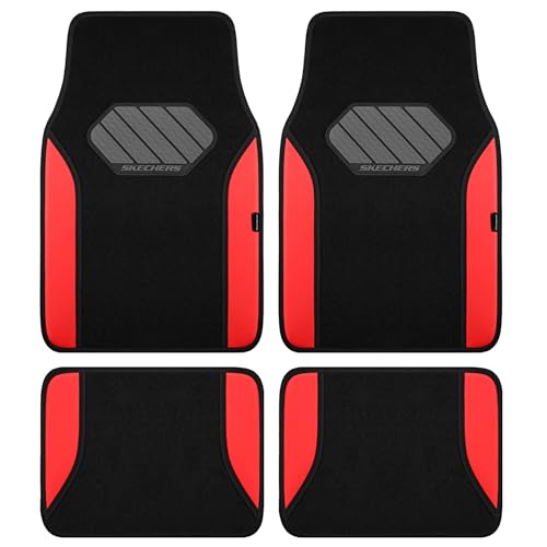 Skechers Car Floor Mats,Waterproof Universal Fit Faux Leather Car Mats,Floor ...