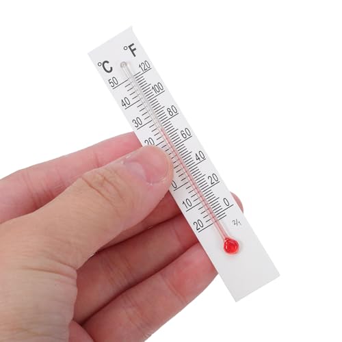 VERDANVERSE 30pcs Glass Thermometer with Dual Scale °c/°f for Accurate Measurement, Glass and Paper Material Mini Outdoor Temperature Gauge Suitable for Crafts and Classroom Science Projects - Image 4