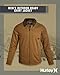 Hurley Mens Jacket - Soft Twill Coat with Full Polar Fleece Lining - Corduroy Collar Outerwear Jacket for Men, Size Medium, Khaki/Brown