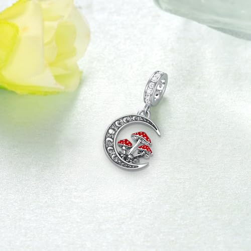 Bijoux champignons en argent sterling d'une élégance rare