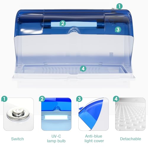 BRBLUERISE UV Sterilizer Box Professional Home Appliances Salon LED Disinfection UV Light Sanitizer For Phone Baby Bottle Cleaning Beauty Tools - Image 6