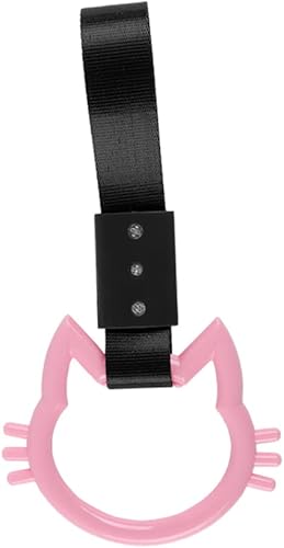 Miniatura 3 de Q1-TECH, JDM Tsurikawa Ring Anillo Japonés de Tren Subterráneo Autobús Coche Manija KITTY Gato Manija Correa de Mano Parachoques Trasero Delantero