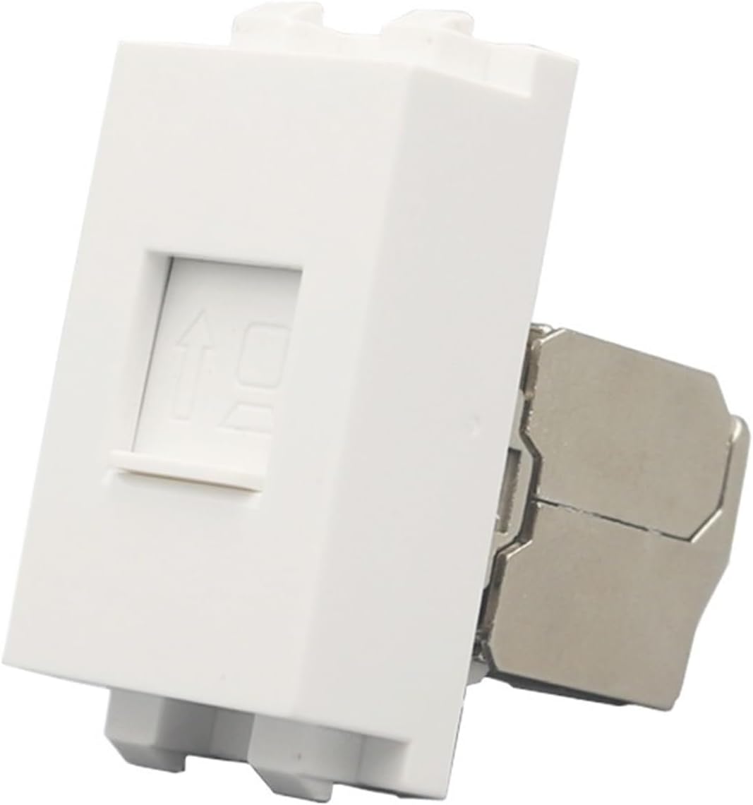 Shielded CAT7 CAT.6A RJ45 slot module 50u shielded Ethernet Keystone jack socket(CAT6A)