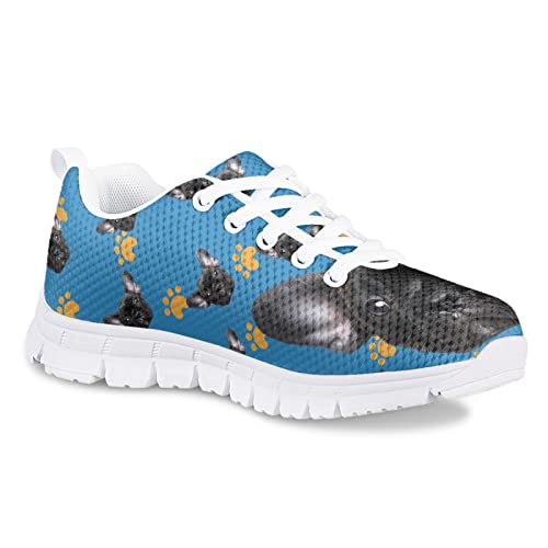 Funny Cat Dog Print Tennis Shoes for Girls and Boys Lightweight Mesh Casual Athletic Running Shoes4