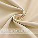 YGO Living Room Beige Blackout Valance Decoration Curtain Panels Privacy Protected Noise Reduce Tiers for Window Dressing Room Darkening 52 Wide x 36 Long per Panel Beige 2 Pcs