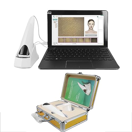 STMKB Intelligent Skin Management Instrument, Facial Skin Analysis Detector with Laptop, 9 Kinds of Reports, Powerful Member Management System, Suitable for Beauty Salons, SPA Centers