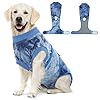 Fuamey recovery suit for dogs after surgerysoft breathable dog bodysuit e collar cone alternative surgical suitmale female dog neuter spay suits anti licking wounds onesie blue tie dye xxl  urban country home decor