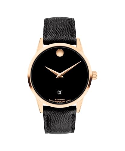 Movado Museum Classic Men's Automatic Watch, Leather Strap, Self