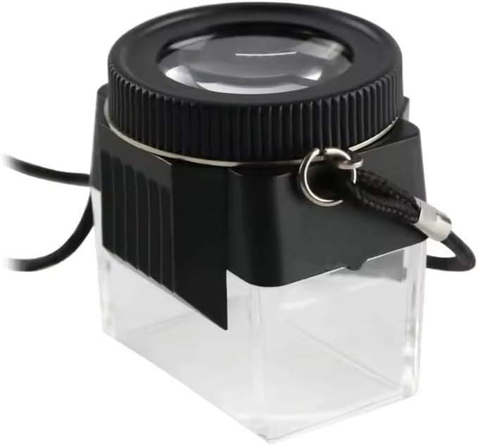 VIDI Portable Magnifier 10X Pocket Glass Optical Len-Jewelery Loupe-Watch Repair Jeweler Watchmaker Monocular