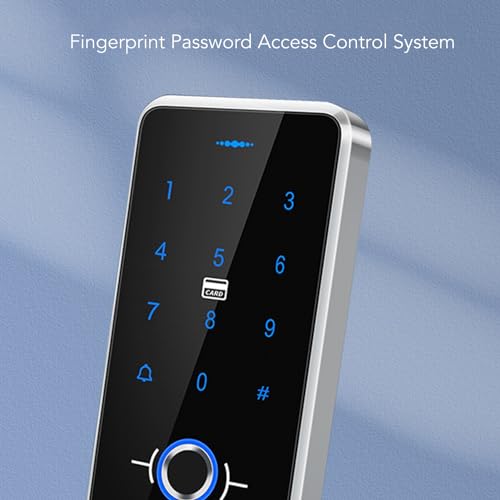 Password Access Control Machine 10 Keys 12V Fingerprint Door Keypad Lock Controller Strong Security IC Cards Waterproof NFC Technology for