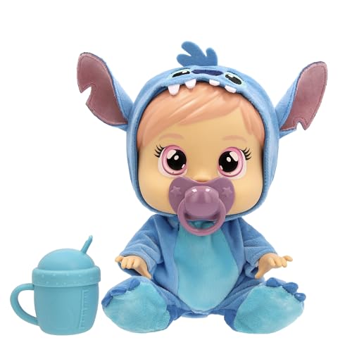 CRY BABIES DISNEY STITCH Nurturing Doll Cry Babies Loving Care Inspired By Stitch Includes 3 Accessories And Cries Real Tears Kids Age 3+ and up